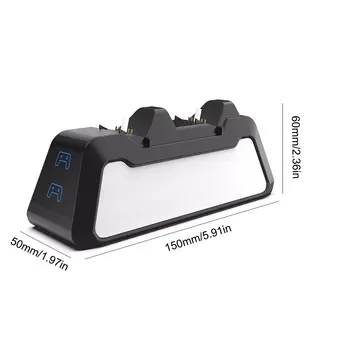 Двойно-Бързо Зарядно устройство за PS5 Безжичен Контролер USB Type-C зарядно устройство ще захранване на поставка Зарядно устройство за Sony PlayStation5 Джойстик Нов Геймпад