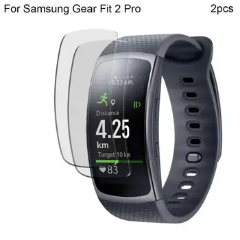 2 бр. TPU Smart Watch Screen Protector Филм Пълно Покритие на Стъкло за Samsung Gear Fit 2 Pro Smart Bracelet Accessories Anti-Scratch