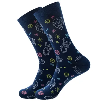 Peonfly Хип-хоп 2020new Памук Мъжки Harajuku Щастлив Смешно Какашки Хапчета Чужденец Гребен, Обличам Чорапи за Мъже Сватба Коледен Подарък