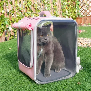 Котка Carrier Bag Outdoor Pet Carrier Backpack Дишаща Foldable Travel Пет Cat Bag with Safety Zippers Suitable Small Cats Dog