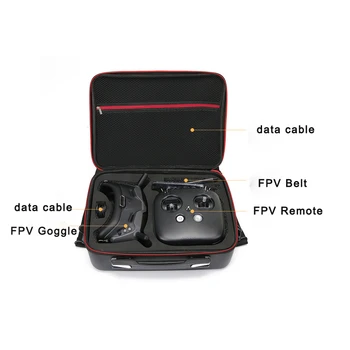 Преносим Пътна чанта за носене DJI FPV drone System Air Unit FPV Очила Combo PU Калъф Чанта за dji FPV