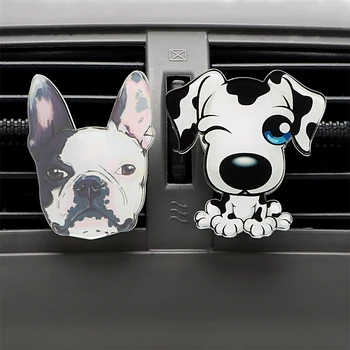 Auto Decor Solid Fragrance Сладък Puppy Dog Air Conditioner Outlet Клип На Освежители За Въздух Авто Украшение Автомобили На Изход Парфюми