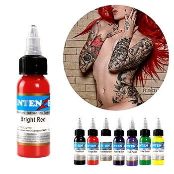 14pcs Colors 35ml/ bottle Intenze Tattoo Ink Set Pigment Bottle Permanent Makeup Art For Makeup Beauty Skin Body Art