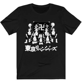 Tokyo Revengers T-Shirt Men Printed T Shirt Аниме Majiro Sano Chifuyu Clothes Върховете Tees Camiseta Camiseta