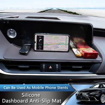 QHCP Таблото на Колата Телефон Мат Притежателя Противоскользящий Силикон Нескользящий Лепкава Подложка е Подходяща За Lexus ES 2018-2021 NX-2021 UX 2019-2021