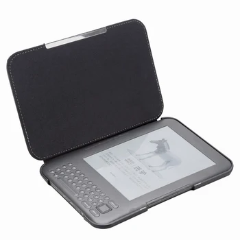 ПУ Leather Flip Folio netic E-Book Cover for Amazon Kindle 3 3Rd Reader Keyboard Sn eReader Защитен калъф