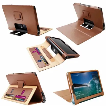 Калъф за таблет Lenovo Yoga Smart Tab 10.1 YT-X705F Premium Leather Folio Shell Cover for Funda Lenovo Yoga Tab 5 YT-X705 Case