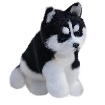 Хъски куче играчка, играчка плюшен имитация на животински модел на децата, подарък kawaii хъски куче котка играчка плюшен L4