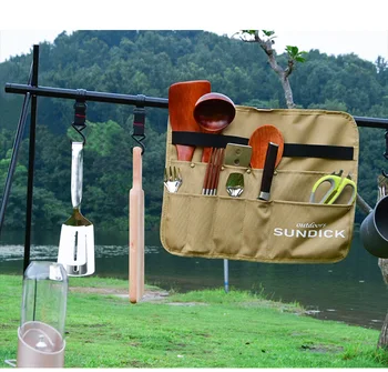 Къмпинг Съдове Окачен Чанта Открит Пикник Инструменти За Готвене Чанта За Съхранение