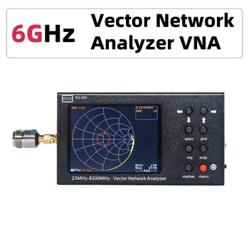 Дръжка с 3,2 - инчов сензорен екран GS-320 VNA SWR 6G Вектор мрежов анализатор 23-6200MHz NanoVNA type
