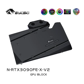 Bykski GPU Water Block За видеокартата NVIDIA RTX3090 Founder Edition,3090 VGA Cooler A-RGB/RGB N-RTX3090FE-X-V2