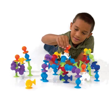 118 Бр. Меки Строителни Блокове САМ Pop Squigz Sucker Забавен Силикон Блок Модел на Изграждане на Творчески Играчки, Подаръци, Играчки За Деца