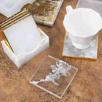 Направи си САМ crystal епоксидна смола увеселителен парк, площ на увеселителен парк скоростна силиконова форма на мухъл Ruihe art box огледало за съхранение на силиконови смоли Q6M7