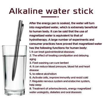 Отрицателна Йонна Енергийна Пръчка NANO Energy Pen Alkaline Water Stick Water Molecule Activation Pen