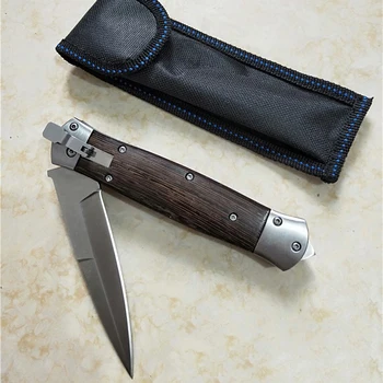 Открит EDC Сгъваем Нож, Ловен Нож Къмпинг Нож за Оцеляване Джобен Нож Риболовни Ножове Прав Нож
