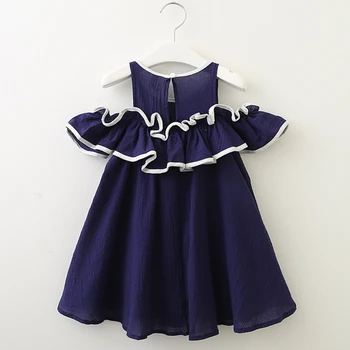 Menoea Girls Clothing Dresses 2020 Summer New Girl Princess Dress Children Цветен принт Дизайн Детски рокли за 2-7Y