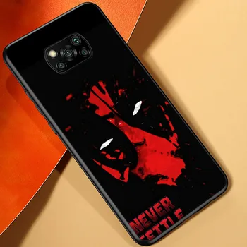 Deadpool Marvel Art For Xiaomi Poco X3 NFC M2 X2 F2 F3 C3 M3 F1 Pro Mi Play Mix 3 A3 A2 A1 6 5 Lite Мек калъф за телефон