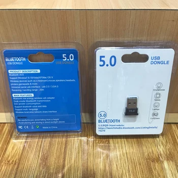 Най-Новият V5.0 Безжичен USB Bluetooth 5.0 Адаптер Bluetooth Dongle Музикален Приемник Адаптер Bluetooth Предавател За Настолни WIN 10