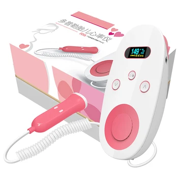 Baby Monitor Fetal Doppler Ultrasound 2.0 MHZ Home Use Sonar Heartbeat Детектор CE Пренатальный Стетоскоп За Бременност LCD дисплей