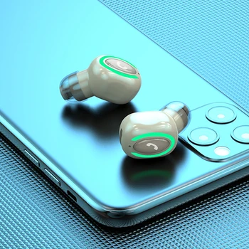 Нови Единични Мини Безжична Bluetooth Слушалки 5.1 Слушалки Стерео Слушалки С Микрофон Слушалки-Втулки За Всички Смартфони