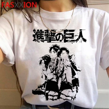 Атака на Титан Shingeki No Kyojin тениска тениска мъжка принт плюс размера на tumblr ulzzang kawaii тениска реколта