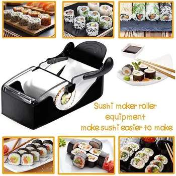 Направи си САМ Кухня Sushi Maker Roller Сам Rice Roller Мухъл Perfect Кътър Лесно Sushi Making Machine-Sushi Roller Maker Кухня Gadget