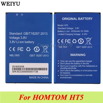 За HOMTOM HT5 Battery 4250mAh Подмяна на Мобилен Телефон от Високо Качество на Batterie