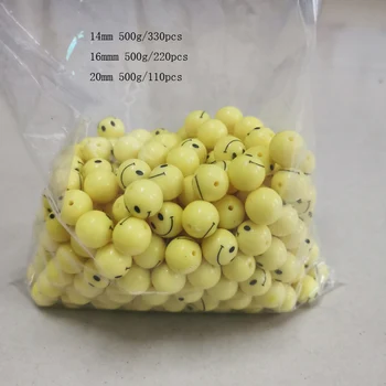 500 грама 10-20 мм сам yellow Smile face spacer beads.smiley for woman jewelry making гривна колие аксесоари 2021wholesale