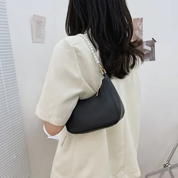 Дамски багетные чанти с анимационни модел Отпечатани Мъкна PU Кожа Полагане на Рамо под мишницата торба за пазаруване