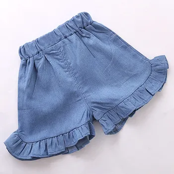 Лятна мода За момичета Комплект Дрехи 2 бр. за бебета Baby Kid Girls Solid Dot Върховете+Solid Skirt Clothes Sets Детски дрехи 1-5 години