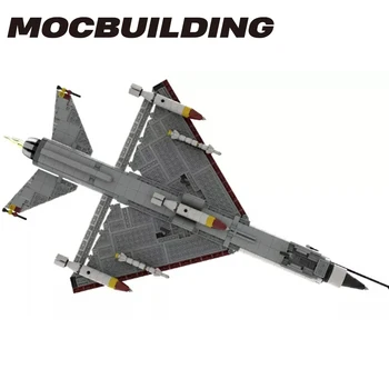 Нов Създател на Военната Серия MiG21 изтребител на военновъздушните сили на MOC Строителни Блокове Модел самолет DIY Играчки За Деца Коледен подарък