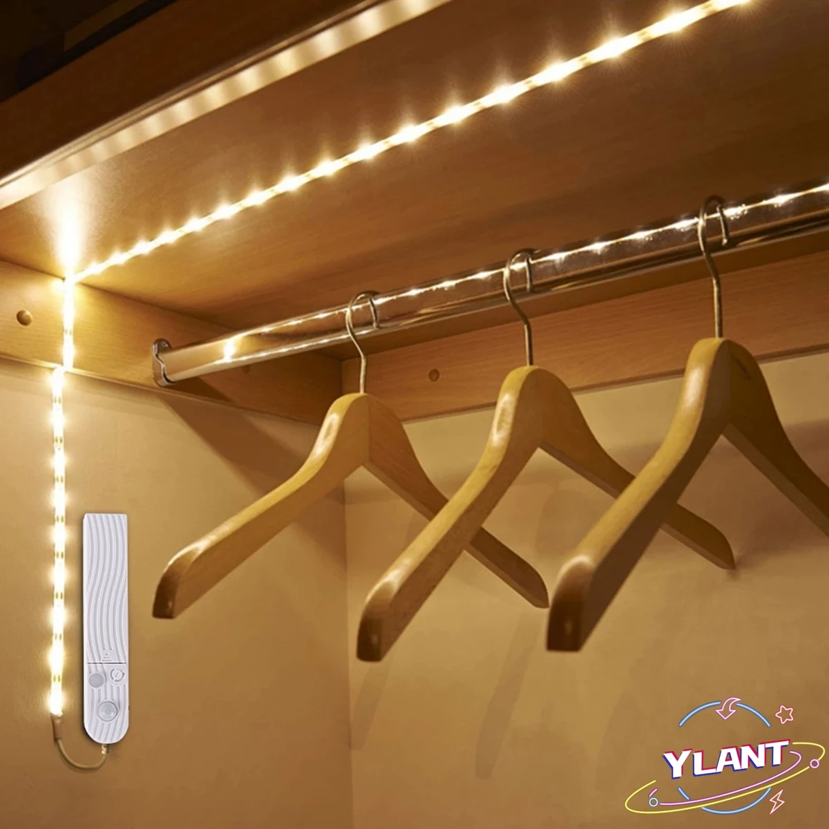 Ylant Motion Sensor Light Led Night Light Strip Light Детектор Стенен Лампа На Стълба Шкаф Шкаф Осветление На Пътеката, Интериор На Спалнята