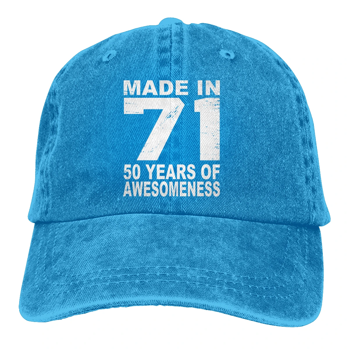 Произведено В 71 50 Години Awesomeness 1971 Година на Раждане Реколта бейзболна шапка на Мъжете 1971 Година на раждане Шапки и цветове Дамски Летни възстановяване на предишното положение Шапки