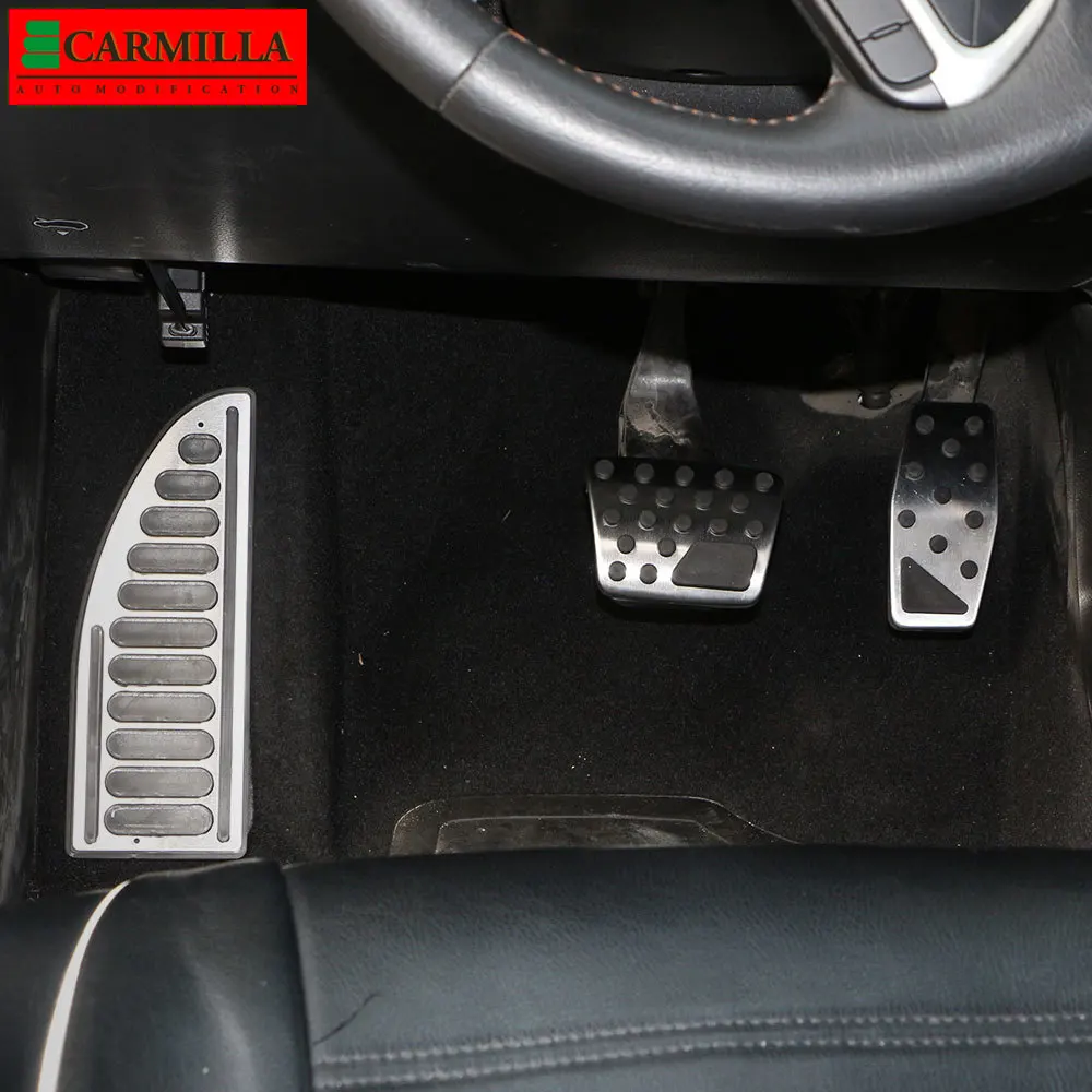 Carmilla Неръждаема Стомана ЗА Автомобилни Педалите за Jeep Compass MP M6 2017 - 2021 Auto Gas Brake Rest Foot Pedal Protection Cover