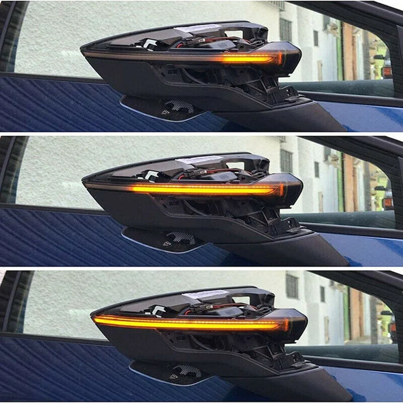 Индикатор на Страничното Огледало Динамичен LED мигач Мигалка за SEAT Leon III Mk3 5F 13-19 Ibiza KJ Mk5 V Arona 17-19