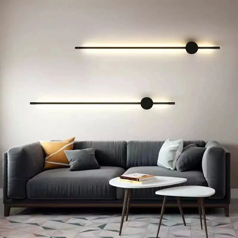 Нов Nordic минималистичен Стилен, модерен хол спалня линия ленти, с монтиран на стената лампа самоличността на творчески коридор преминаване led монтиран на стената лампа