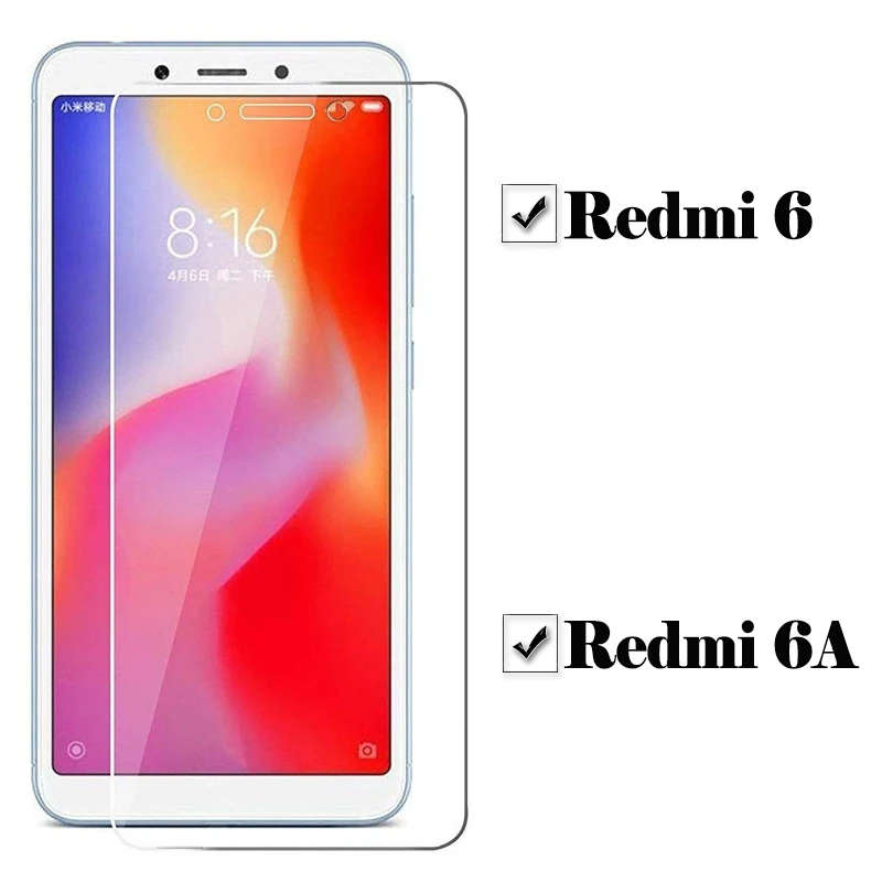 Redmi6a Защитно Стъкло За Xiaomi Redmi 6 A 6A a6 Redmi6 Redmi6A Screen Protector Ksiomi armor sheet Safety Tempered Glas film