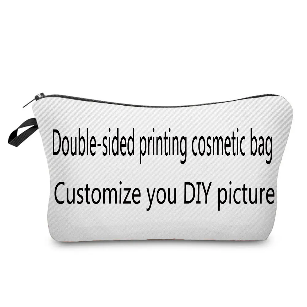 Гореща Разпродажба на Дамски Косметичка Pretty Printed Love Heart Cosmetics Organizer Bag Преносими Чанти за съхранение за жени Малка чанта за тоалетни принадлежности