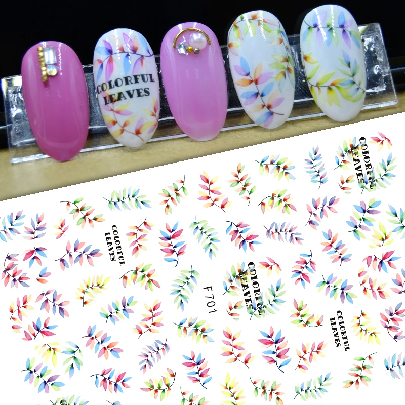 3D Нокти Sticker Етикети Самозалепващи Дизайнерски Стикери за Нокти Цвете, Пеперуда Писмо Етикети за Маникюр Nail Art Decoration