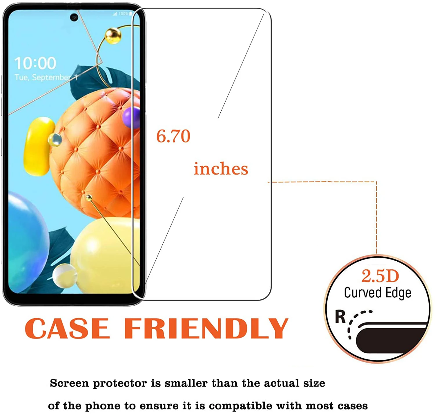 LG K42 K52 K62 K22 K92 K50 Screen Protector Закалено Стъкло,Сензорно,Приятелски към Тялото,Твърдост 9H, Защита От Надраскване,Липсата на Мехурчета