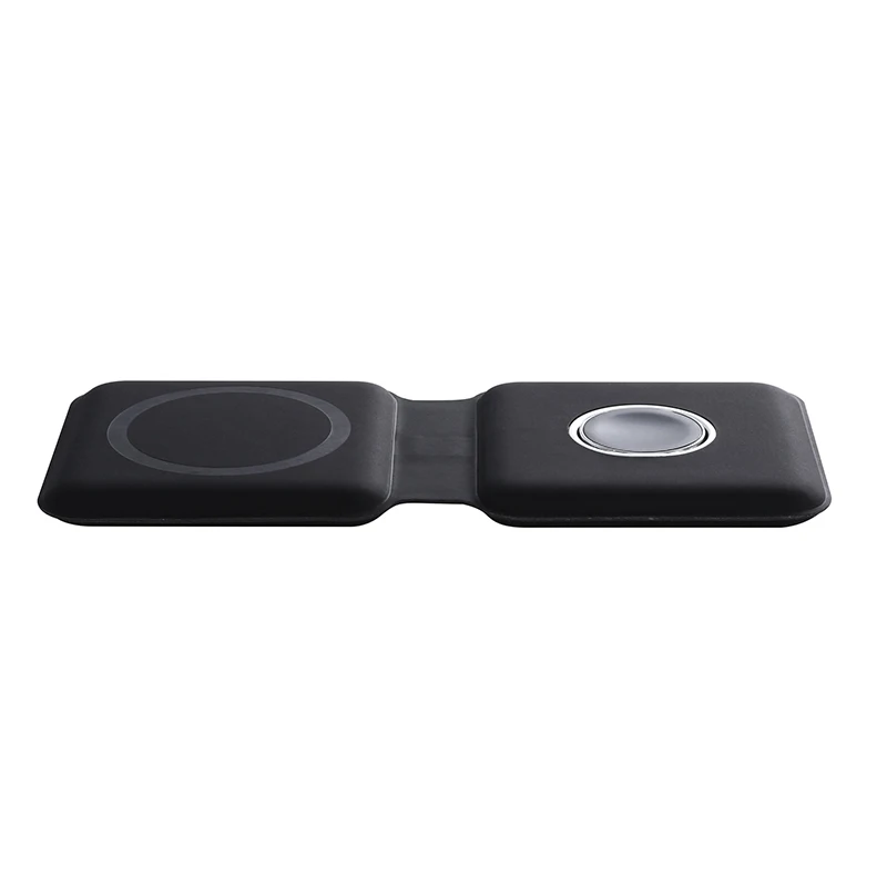 15 W 2 В 1 Macsafe Магнитни Сгъваеми Безжични Зарядни За iPhone 12 Pro Max Cargador Apple Watch Duo Charging Pad for Airpods 2