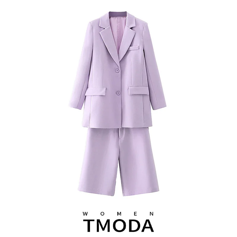 TMODA438 Suit Sets Women England Office Simple Solid Single-breasted Women Blazers Якета и Панталони Bermuda Two Pieces Sets