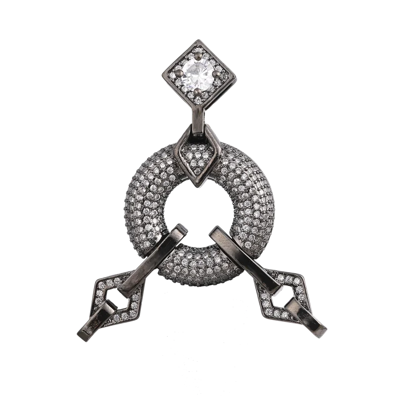 Juya Украса, Ръчно изработени Геометрична Триъгълник Заключване на Закопчалката Конектор Висулка Аксесоари За DIY Ръкоделие Перли Бижута