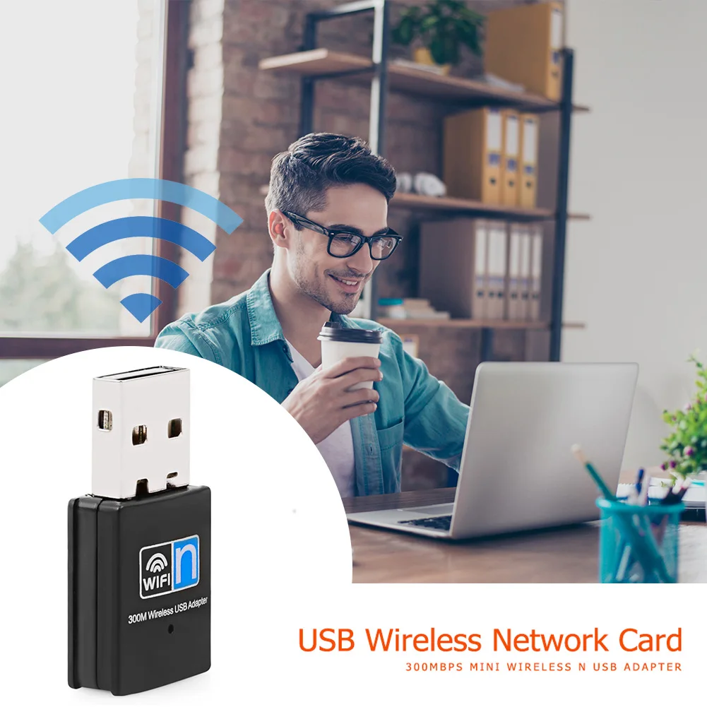 USB WiFi Адаптер Ключ Мрежова Карта Външен U Диск, Безжична Wi-Fi Приемник за вашия Компютър с Интерфейс USB 2.0