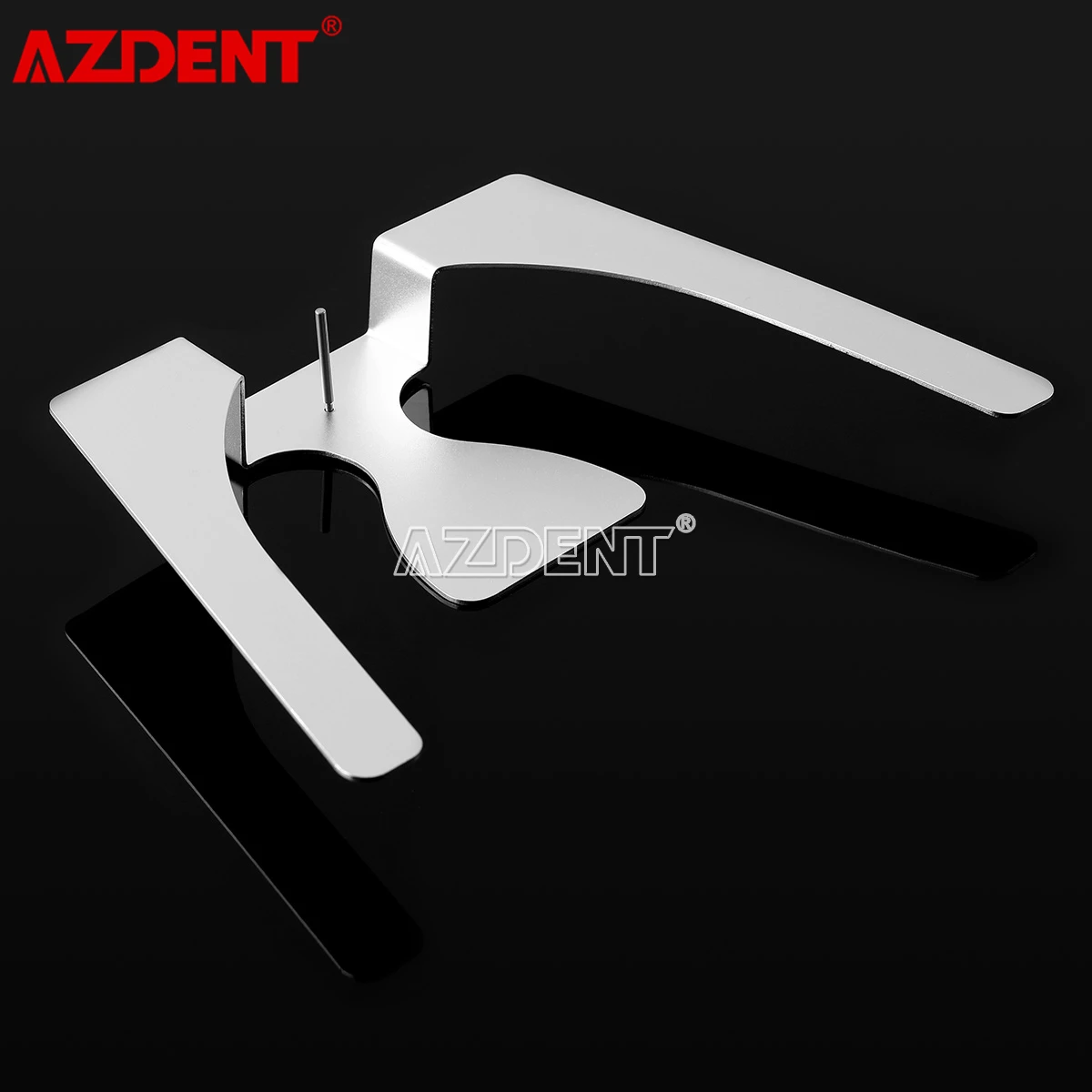 AZDENT Стоматологичен Ортодонтическая Окклюзионная Верхнечелюстная Леене Fox Jaw Plane Plate 3D Триизмерна Метал Изработка на Пълно Зъбната протеза
