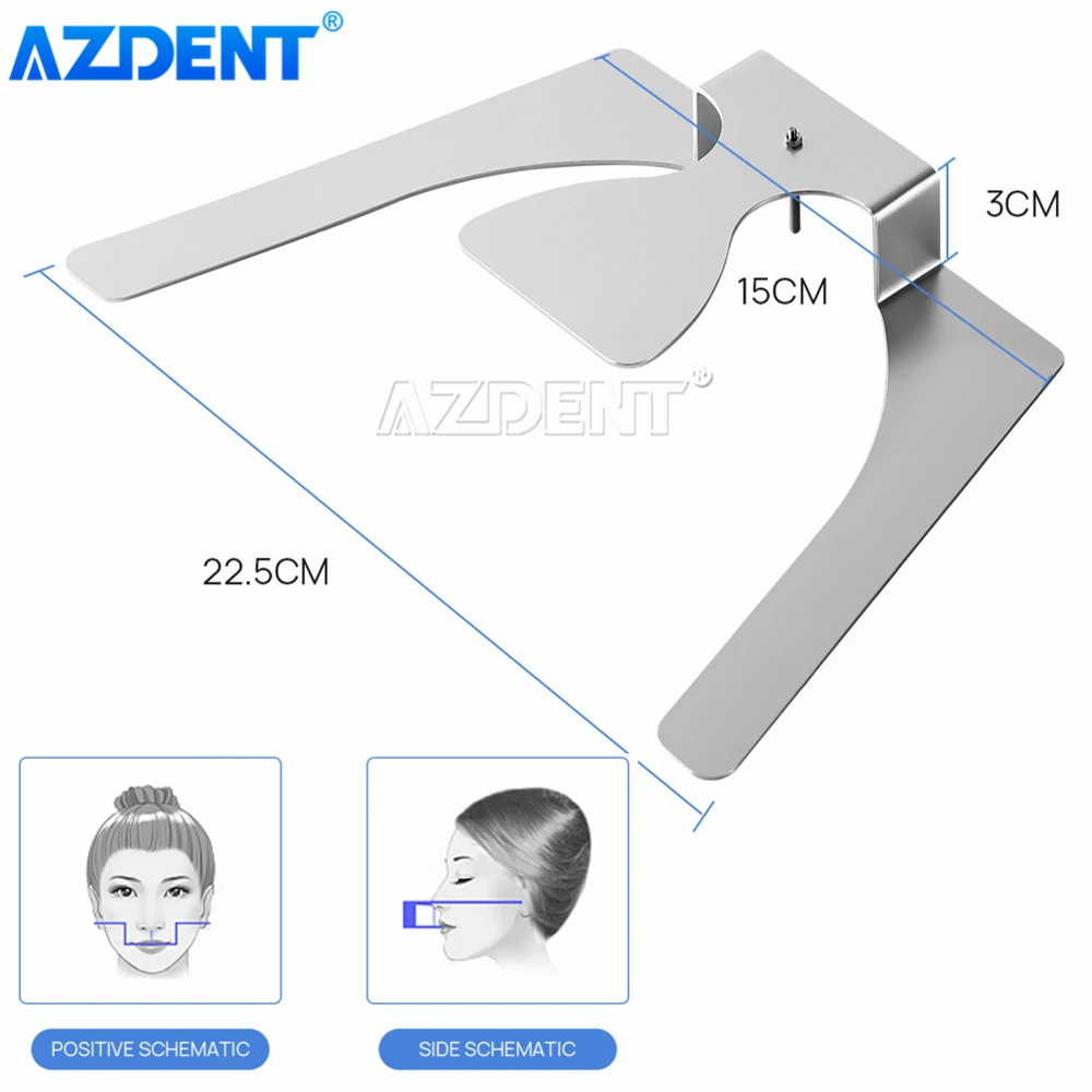 AZDENT Стоматологичен Ортодонтическая Окклюзионная Верхнечелюстная Леене Fox Jaw Plane Plate 3D Триизмерна Метал Изработка на Пълно Зъбната протеза
