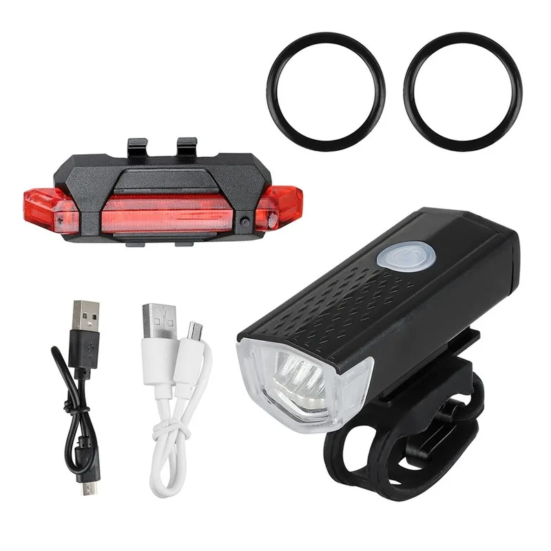 Каране на Фарове за Велосипеди Светлина USB LED Акумулаторна батерия Комплект Планински Цикъл на Предната и Задната Светлина Лампа за Фенерче Аксесоари под Наем