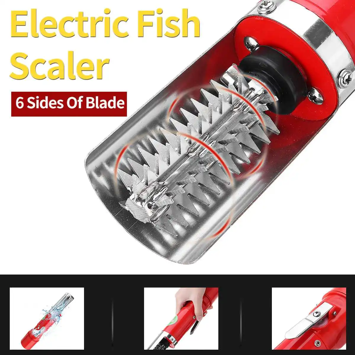 120 W Безжичен Електрически Рибен Скалер Риби, Везни Стъргало Лек Рибен Стриппер Scale Remover Преносим Инструмент За Почистване На Кухня Морски Дарове