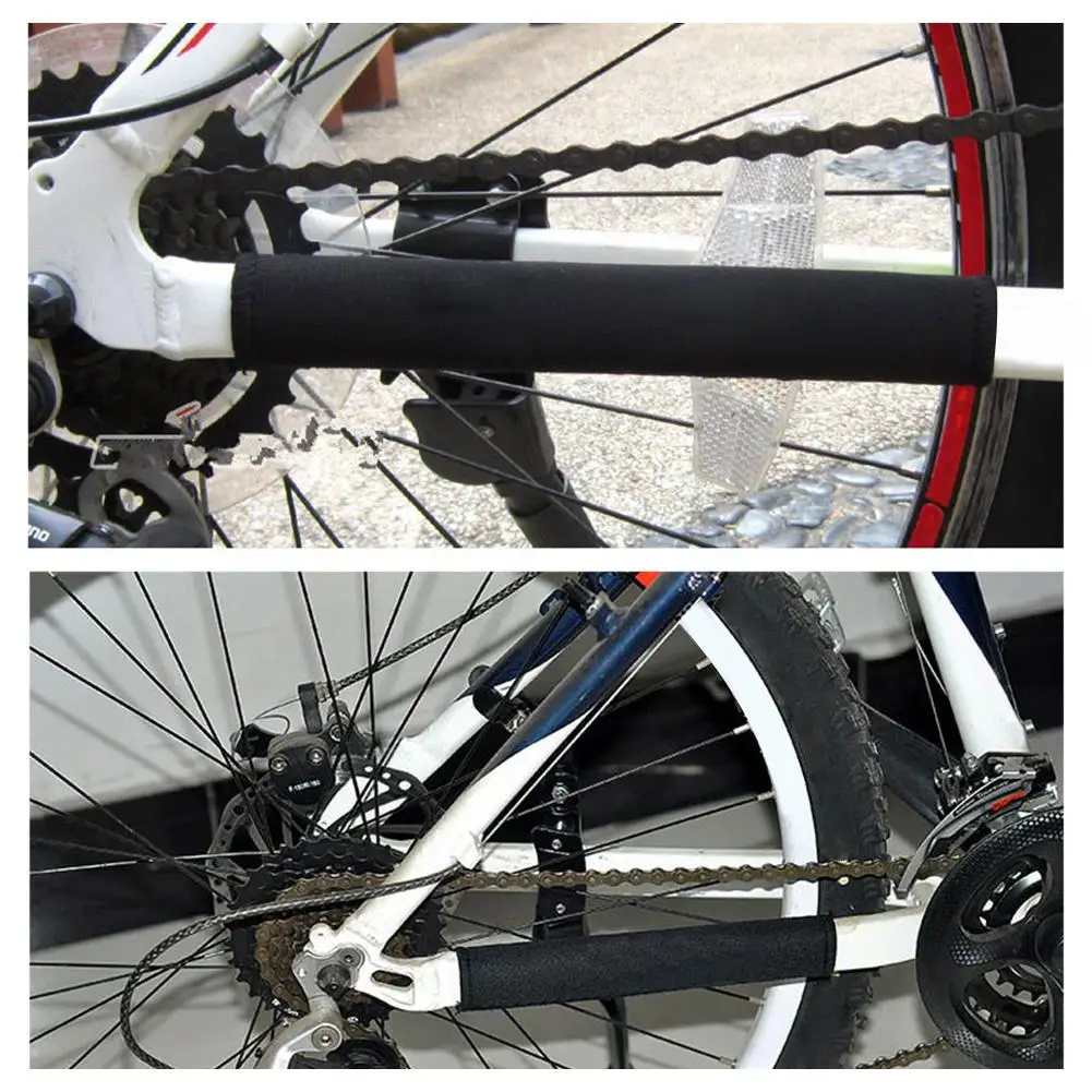 2 елемента МТВ Велосипед Защитно покритие Pad под Наем, Изложени Протектор Велосипедна Верига Грижи Престой Защитно покритие под Наем Аксесоари