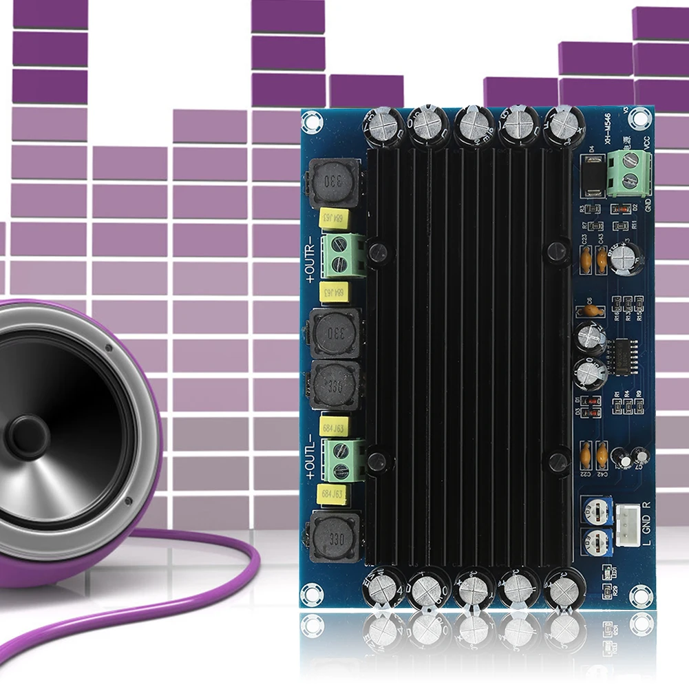 XH-M546 Предварително Pre-Stage TPA3116D2 Dual-Way 150Wx2 Digital Amplifier Board
